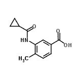 CAS 登录号：915923-66-9， 3-[(环丙基羰基)氨基]-4-甲基苯甲酸