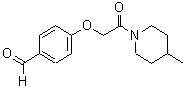CAS 登录号：915923-84-1， 4-[2-(4-甲基-1-哌啶基)-2-氧代-乙氧基]苯甲醛
