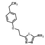 CAS 登录号：915924-25-3， 5-[2-(4-乙基苯氧基)乙基]-1,3,4-噻二唑-2-胺