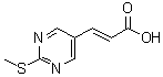 CAS 登录号：915924-30-0， (2E)-3-[2-(甲硫基)-5-嘧啶基]丙烯酸