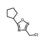 CAS#: 915925-39-2, 3-(Chloromethyl)-5-cyclopentyl-1,2,4-oxadiazole