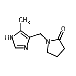 CAS 登录号：916254-28-9， 1-[(4-甲基-1H-咪唑-5-基)甲基]-2-吡咯烷酮