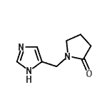 CAS 登录号：916254-37-0， 1-(1H-咪唑-5-基甲基)-2-吡咯烷酮