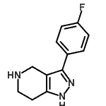 CAS#: 916423-52-4, 3-(4-Fluorophenyl)-4,5,6,7-tetrahydro-1H-pyrazolo[4,3-c]pyridine