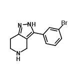 CAS 登录号：916423-55-7， 3-(3-溴苯基)-4,5,6,7-四氢-2H-吡唑并[4,3-c]吡啶
