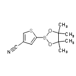 CAS 登录号：916454-59-6， 5-(4,4,5,5-四甲基-1,3,2-二氧杂环戊硼烷-2-基)-3-噻吩甲腈