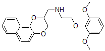 CAS#: 91677-55-3, 2-((2-(2,6-Dimethoxyphenoxy)Ethyl)Amino)Methyl-1,4-Dioxane([1,2-b]Naphthalene