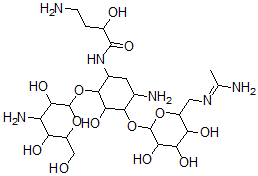 CAS 登录号：91704-94-8， 6'-N-亚氨代乙酰基阿米卡霉素