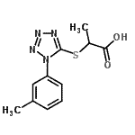 CAS#: 917217-91-5, 2-{[1-(3-Methylphenyl)-1H-tetrazol-5-yl]sulfanyl}propanoic acid