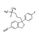 CAS#: 917482-45-2, 1-[3-(Dimethylnitroryl)propyl]-1-(4-fluorophenyl)-1,3-dihydro-2-benzofuran-5-carbonitrile