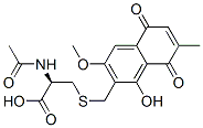 CAS 登录号：91776-42-0， N-乙酰基-S-[(5,8-二氢-1-羟基-3-甲氧基-7-甲基-5,8-二氧代萘-2-基)甲基]-L-半胱氨酸