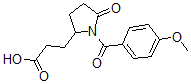 CAS#: 91829-95-7, 1-(4-Methoxybenzoyl)-5-oxo-2-pyrrolidinepropanoic acid