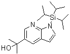 CAS 登录号：918523-63-4， 2-[1-(三异丙基硅烷基)-1H-吡咯并[2,3-b]吡啶-5-基]-2-丙醇