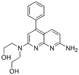 CAS 登录号：91860-09-2， 2-[(7-氨基-4-苯基-1,8-二氮萘-2-基)-(2-羟基乙基)氨基]乙醇