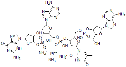 CAS 登录号：91864-32-3， 顺铂-脱氧腺苷酰-胸苷基-脱氧鸟苷酰-脱氧鸟苷络合物