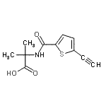 CAS 登录号：919098-98-9， N-[(5-乙炔基-2-噻吩基)羰基]-2-甲基丙氨酸