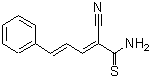 CAS 登录号：91974-48-0， (2E,4E)-2-氰基-5-苯基-2,4-戊二烯硫代酰胺