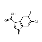 CAS#: 920023-30-9, 6-Chloro-5-fluoro-1H-indole-3-carboxylic acid