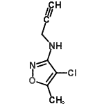 CAS#: 92088-03-4, 4-Chloro-5-methyl-N-(2-propyn-1-yl)-1,2-oxazol-3-amine