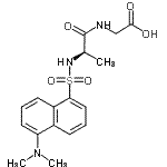 CAS#: 92175-75-2, N-{[5-(Dimethylamino)-1-naphthyl]sulfonyl}-D-alanylglycine