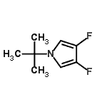 CAS#: 92236-89-0, 3,4-Difluoro-1-(2-methyl-2-propanyl)-1H-pyrrole