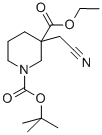 CAS 登录号：923009-49-8， 3-(氰基甲基)-1,3-哌啶二甲酸 1-叔丁基 3-乙基酯