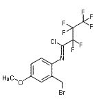CAS 登录号：923569-78-2， (1Z)-N-[2-(溴甲基)-4-甲氧基苯基]-2,2,3,3,4,4,4-七氟亚胺丁酰氯