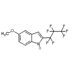 CAS#: 923569-79-3, 2-(Heptafluoropropyl)-5-methoxy-1H-indole