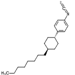 CAS 登录号：92412-69-6， 1-异硫氰酸基-4-(反式-4-辛基环己基)苯