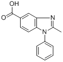 CAS#: 92437-43-9, 2-Methyl-1-Phenyl-1H-Benzoimidazole-5-Carboxylic Acid