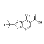 CAS#: 924846-75-3, 7-Methyl-2-(trifluoromethyl)[1,2,4]triazolo[1,5-a]pyrimidine-6-carboxylic acid