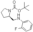 CAS 登录号：924907-26-6， (2R)-2-{[(2-氟苯基)氨基]甲基}-1-吡咯烷羧酸叔丁酯
