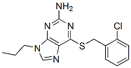 CAS 登录号：92494-53-6， 6-[(2-氯苯基)甲基硫]-9-丙基-嘌呤-2-胺