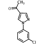 CAS 登录号：925142-81-0， 1-[1-(3-氯苯基)-1H-吡唑-4-基]乙酮