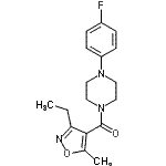 CAS#: 925147-88-2, (3-Ethyl-5-methyl-1,2-oxazol-4-yl)[4-(4-fluorophenyl)-1-piperazinyl]methanone