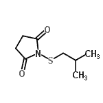 CAS 登录号：92526-43-7， 1-(异丁基硫基)-2,5-吡咯烷二酮