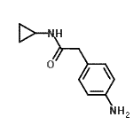CAS 登录号：926205-00-7， 2-(4-氨基苯基)-N-环丙基乙酰胺