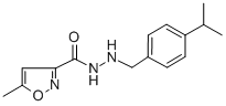 CAS 登录号：92649-60-0， 2-(对异丙基苄基)5-甲基-3-异恶唑甲酰肼
