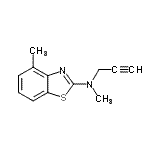 CAS 登录号：92677-90-2， N,4-二甲基-N-(2-丙炔-1-基)-1,3-苯并噻唑-2-胺
