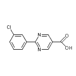 CAS#: 928713-19-3, 2-(3-Chlorophenyl)-5-pyrimidinecarboxylic acid