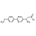 CAS 登录号：928713-88-6， 3-氨基-3-[2-(4-甲氧基苯基)-5-嘧啶基]丙酸