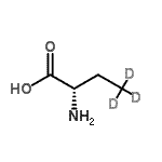 CAS 登录号：929202-07-3， (2S)-2-氨基(4,4,4-<sup>2</sup>H<sub>3</sub>)丁酸