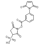 CAS#: 92921-25-0, 1-{[3-(2,5-Dioxo-2,5-dihydro-1H-pyrrol-1-yl)benzoyl]oxy}-2,5-dioxo-3-pyrrolidinesulfonic acid