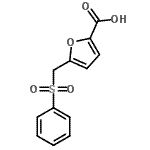 CAS#: 92959-89-2, 5-[(Phenylsulfonyl)methyl]-2-furoic acid