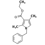 CAS#: 92977-40-7, Ethyl 1-benzyl-2,4-dimethyl-1H-pyrrole-3-carboxylate