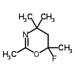 CAS#: 93072-39-0, 6-Fluoro-2,4,4,6-tetramethyl-5,6-dihydro-4H-1,3-oxazine