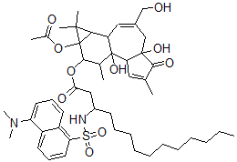CAS#: 93240-40-5, O-(N-Dansylamino-3-Tetradecanoyl)-12,O-Acetyl-13-Phorbol