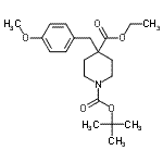 CAS#: 932710-58-2, 4-Ethyl 1-(2-methyl-2-propanyl) 4-(4-methoxybenzyl)-1,4-piperidinedicarboxylate