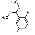 CAS 登录号：933585-46-7， 2-(二甲氧基甲基)-1-氟-4-碘苯