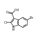 CAS#: 933740-77-3, 5-Bromo-2-chloro-1H-indole-3-carboxylic acid